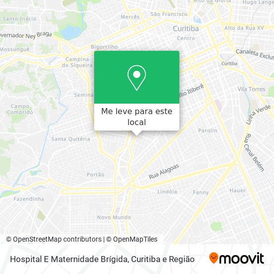 Hospital E Maternidade Brígida mapa