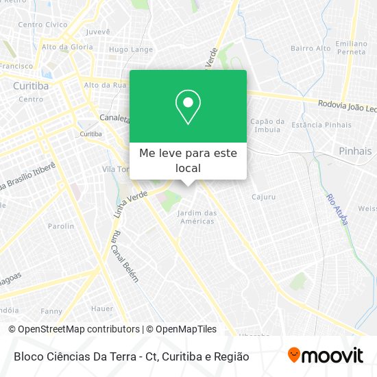 Bloco Ciências Da Terra - Ct mapa