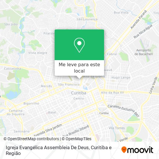 Igreja Evangélica Assembleia De Deus mapa