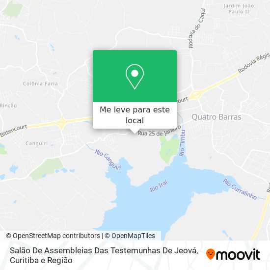 Salão De Assembleias Das Testemunhas De Jeová mapa