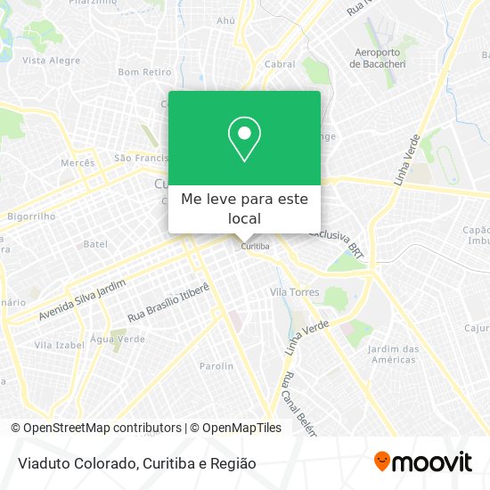 Viaduto Colorado mapa