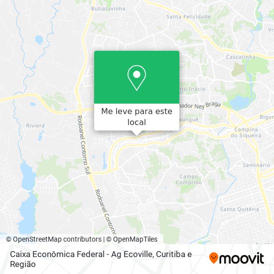 Caixa Econômica Federal - Ag Ecoville mapa