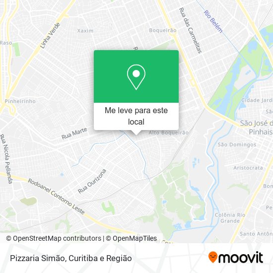 Pizzaria Simão mapa
