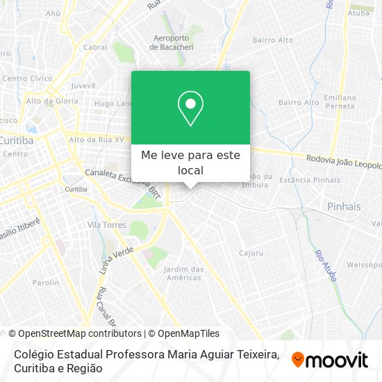 Colégio Estadual Professora Maria Aguiar Teixeira mapa