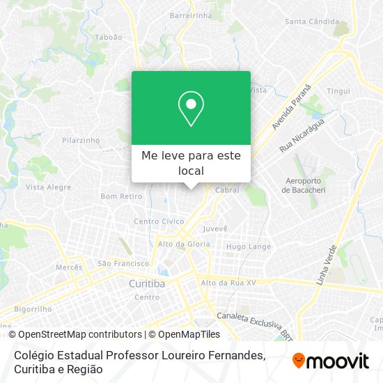 Colégio Estadual Professor Loureiro Fernandes mapa