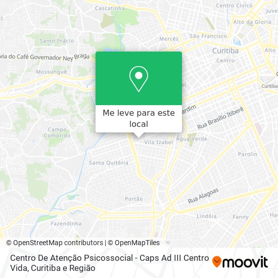 Centro De Atenção Psicossocial - Caps Ad III Centro Vida mapa