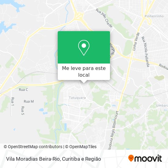 Vila Moradias Beira-Rio mapa