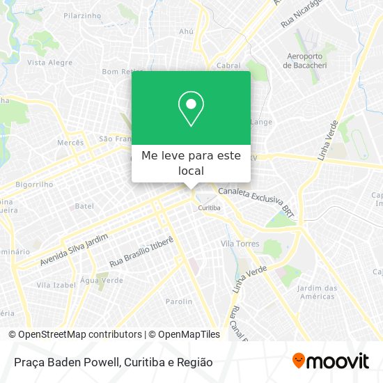 Praça Baden Powell mapa