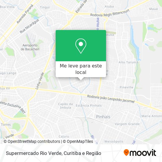 Supermercado Rio Verde mapa