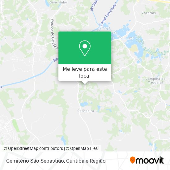 Cemitério São Sebastião mapa