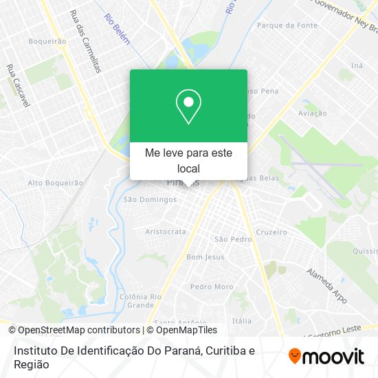 Instituto De Identificação Do Paraná mapa