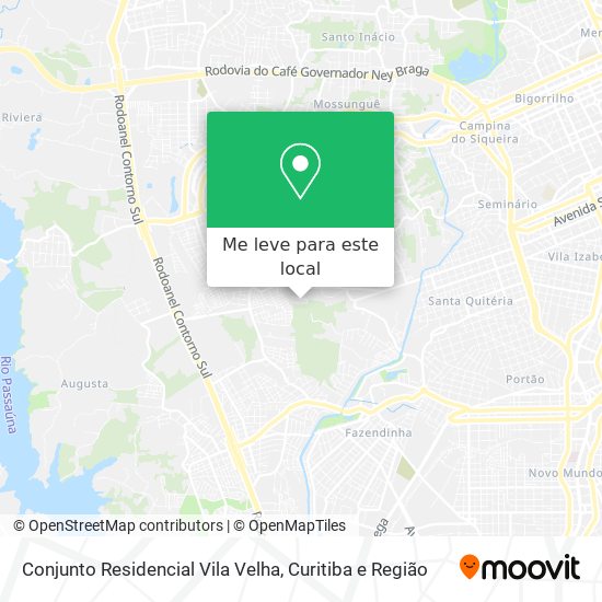 Conjunto Residencial Vila Velha mapa