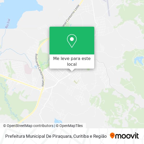 Prefeitura Municipal De Piraquara mapa