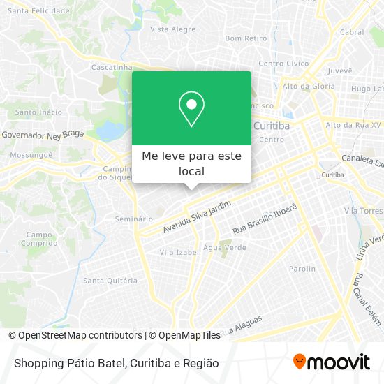 Shopping Pátio Batel mapa