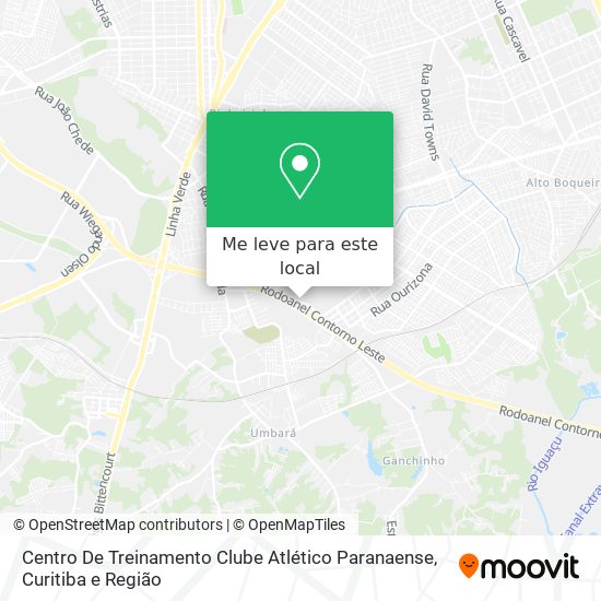 Centro De Treinamento Clube Atlético Paranaense mapa