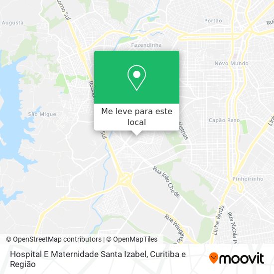 Hospital E Maternidade Santa Izabel mapa