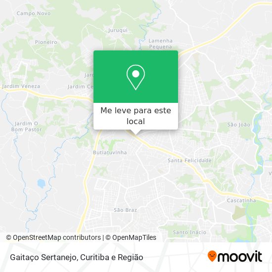 Gaitaço Sertanejo mapa