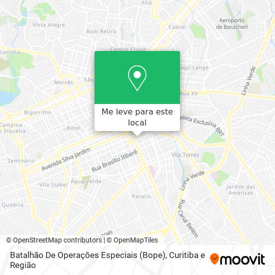 Batalhão De Operações Especiais (Bope) mapa