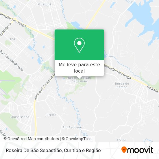 Roseira De São Sebastião mapa