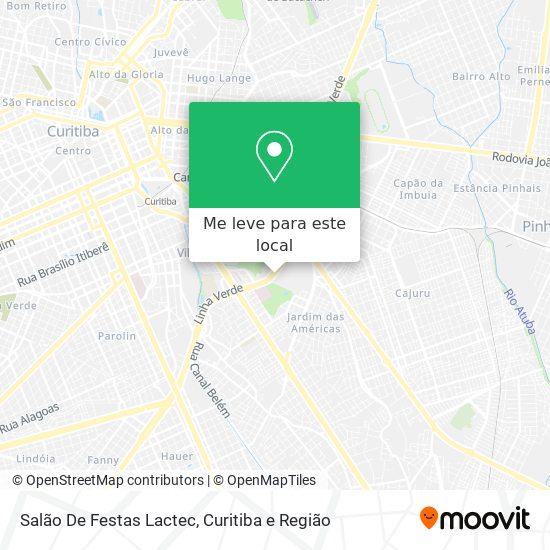 Salão De Festas Lactec mapa