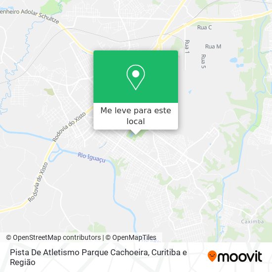 Pista De Atletismo Parque Cachoeira mapa