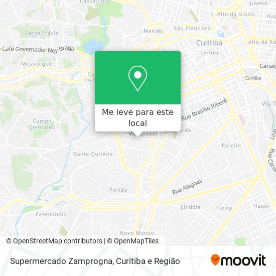 Supermercado Zamprogna mapa