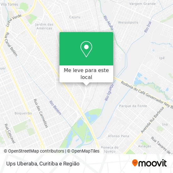 Ups Uberaba mapa