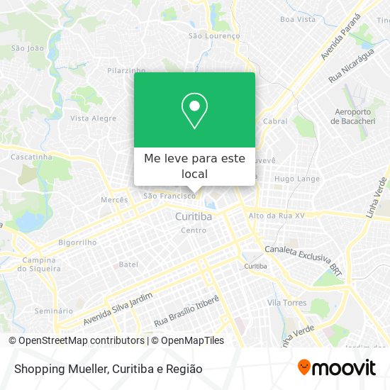 Shopping Mueller mapa