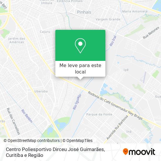 Centro Poliesportivo Dirceu José Guimarães mapa