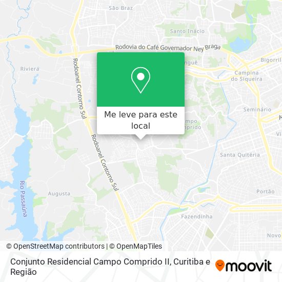 Conjunto Residencial Campo Comprido II mapa