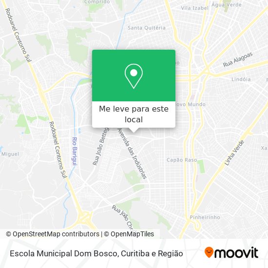 Escola Municipal Dom Bosco mapa