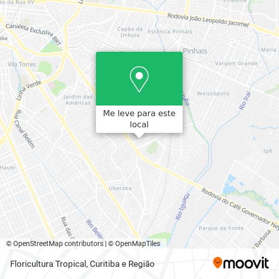 Floricultura Tropical mapa