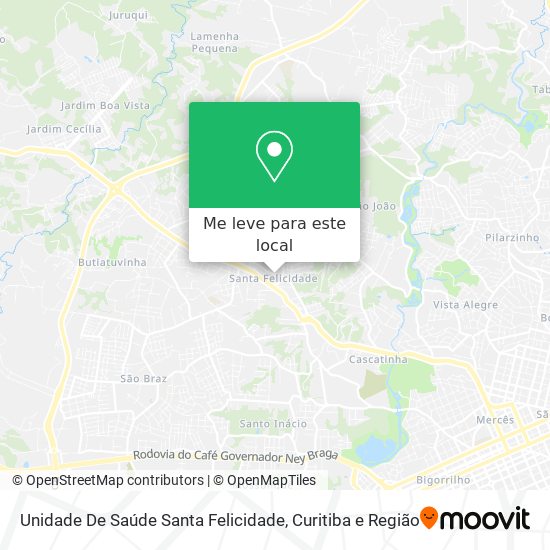 Unidade De Saúde Santa Felicidade mapa