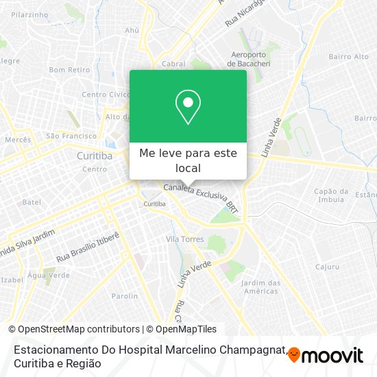 Estacionamento Do Hospital Marcelino Champagnat mapa