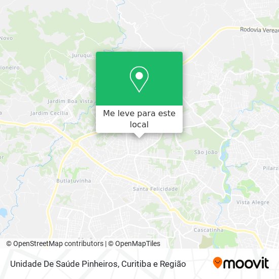 Unidade De Saúde Pinheiros mapa