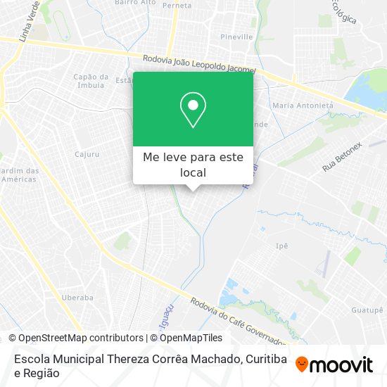 Escola Municipal Thereza Corrêa Machado mapa