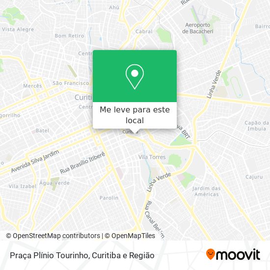 Praça Plínio Tourinho mapa