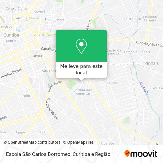 Escola São Carlos Borromeo mapa