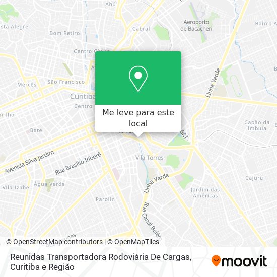 Reunidas Transportadora Rodoviária De Cargas mapa