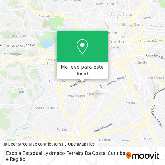 Escola Estadual Lysimaco Ferreira Da Costa mapa