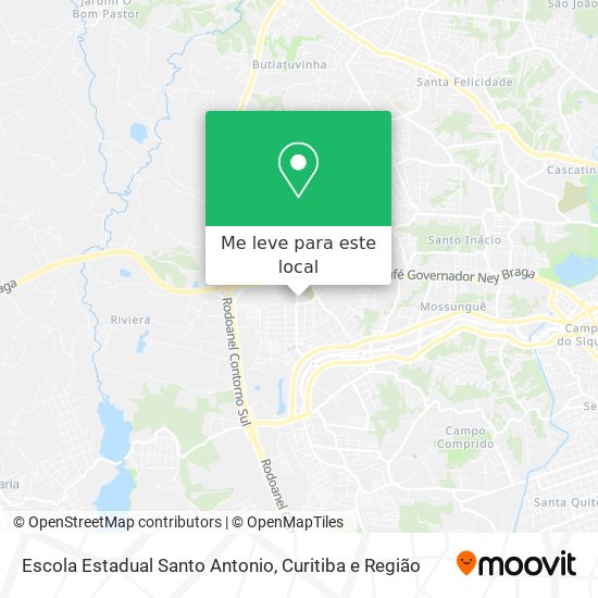 Escola Estadual Santo Antonio mapa