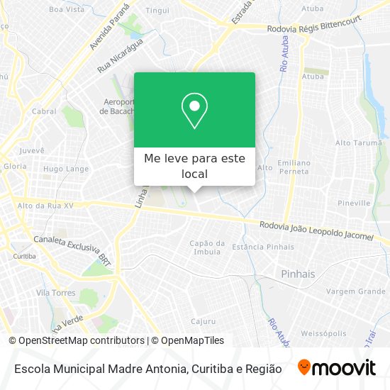 Escola Municipal Madre Antonia mapa