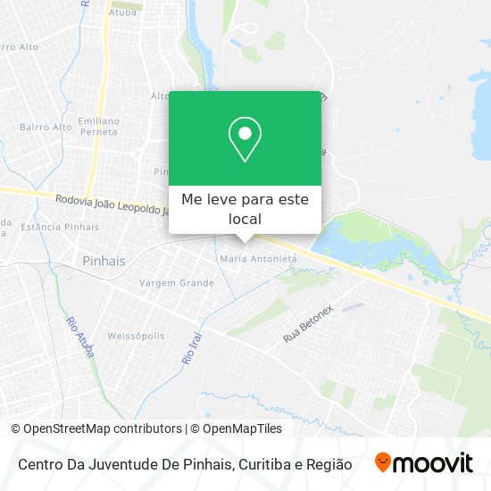 Centro Da Juventude De Pinhais mapa