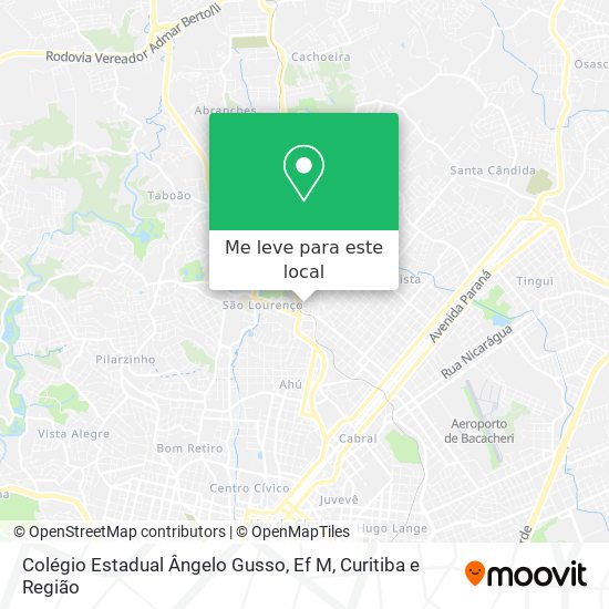 Colégio Estadual Ângelo Gusso, Ef M mapa