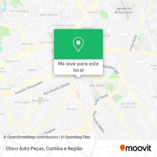 Chico Auto Peças mapa