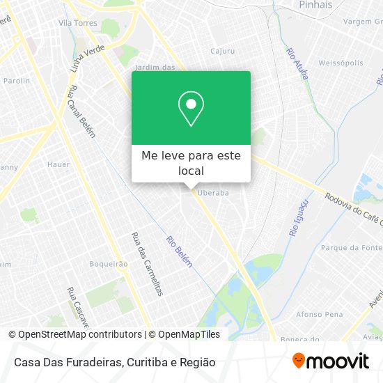 Casa Das Furadeiras mapa