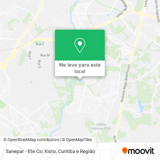 Sanepar - Ete Cic Xisto mapa