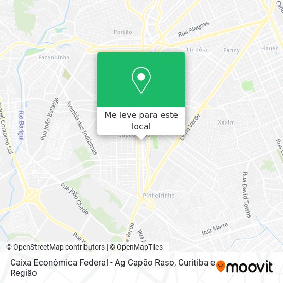 Caixa Econômica Federal - Ag Capão Raso mapa