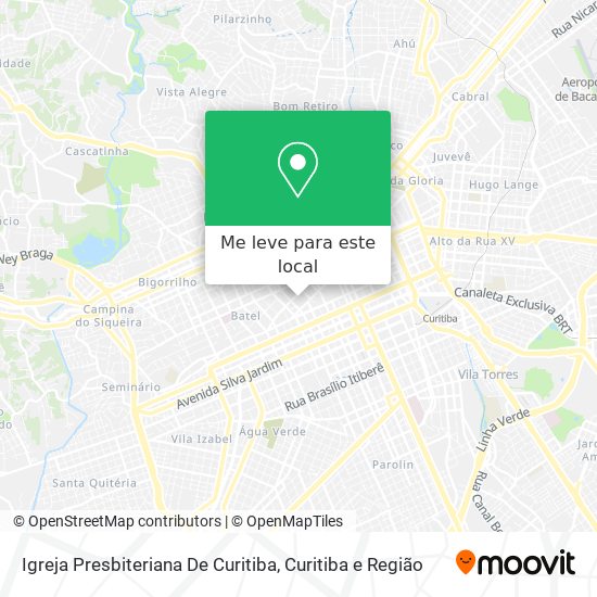 Igreja Presbiteriana De Curitiba mapa