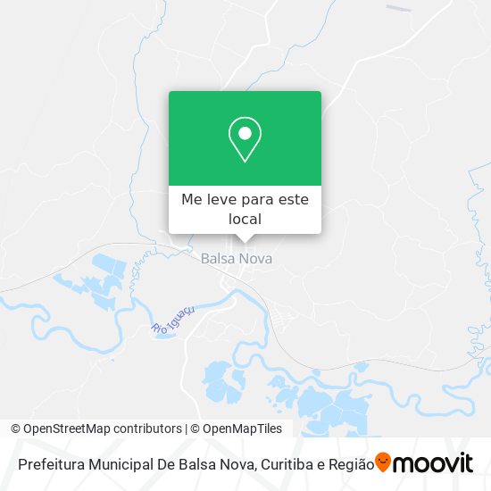 Prefeitura Municipal De Balsa Nova mapa